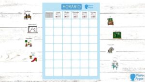 Horario con pictogramas