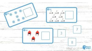 Tarjetas de conteo de invierno