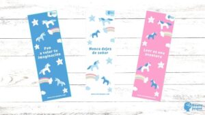 Marcapáginas unicornio