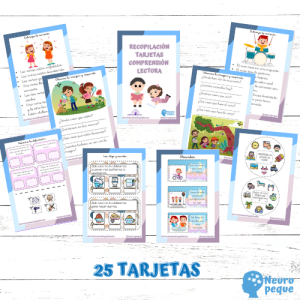 tarjetas comprensión lectora