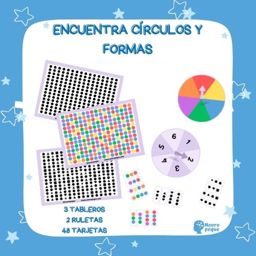 encuentra círculos y formas