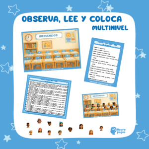 observa, lee y coloca
