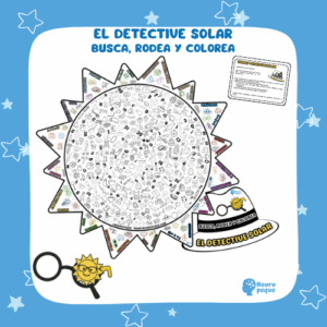 El detective solar. Busca, rodea y colorea