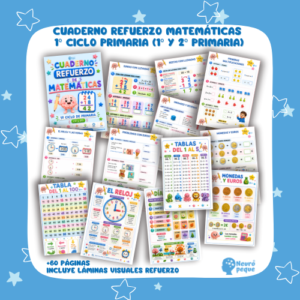 CUADERNO REFUERZO MATEMÁTICAS 1º CICLO PRIMARIA