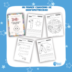 MI PRIMER CUADERNO DE GRAFOMOTRICIDAD 3-5 AÑOS