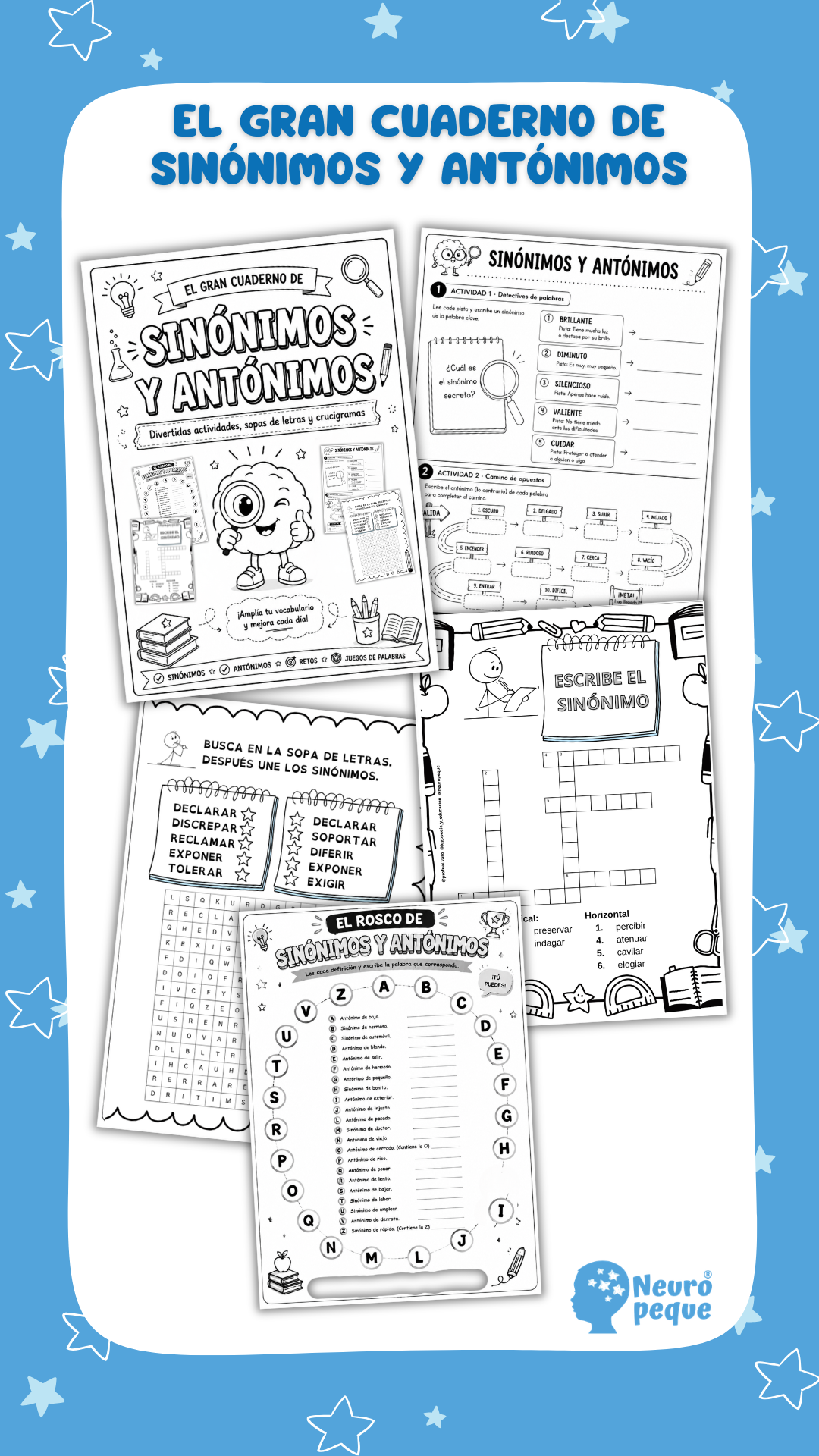 CUADERNO SINÓNIMOS Y ANTÓNIMOS