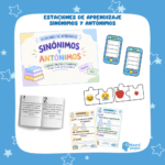 ESTACIONES APRENDIZAJE SINÓNIMOS Y ANTÓNIMOS