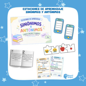 ESTACIONES APRENDIZAJE SINÓNIMOS Y ANTÓNIMOS
