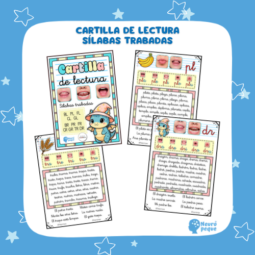 CARTILLA LECTURA SÍLABAS TRABADA